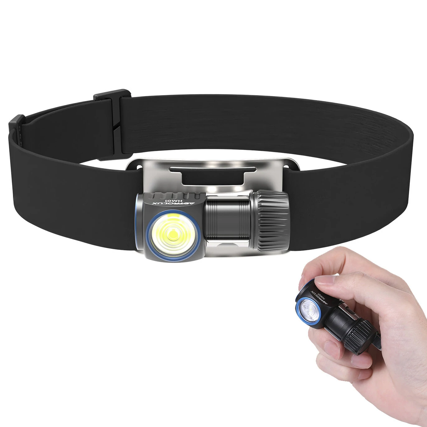 Astrolux® HM01 Lightweight L-Shape Running Headlamp 800LM 87M Throw White and Red Light LED Portable Flashlight Power by 16340 800mAh Battery Type-C Rechargeable IP68 Waterproof for Outd (image for) Astrolux® HM01 Lightweight L-Shape Running Headlamp 800LM 87M Throw White and Red Light LED Portable Flashlight Power by 16340 800mAh Battery Type-C Rechargeable IP68 Waterproof for Outd